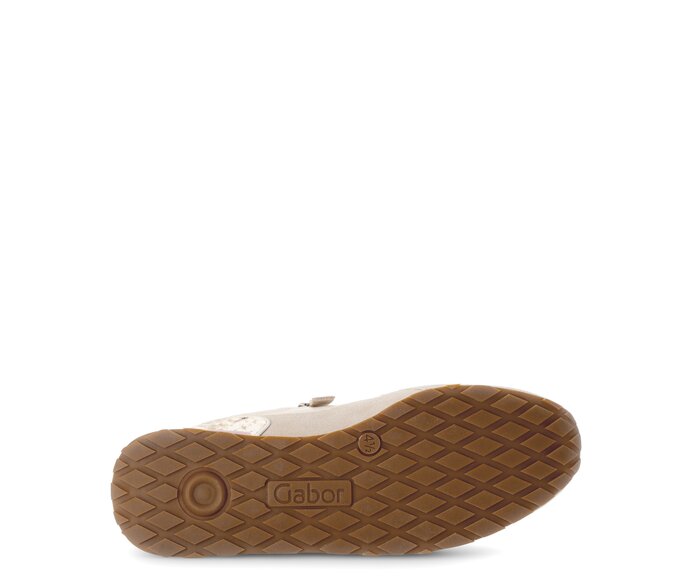 Gabor Damen  Sneaker Low Beige - Materialmix Leder