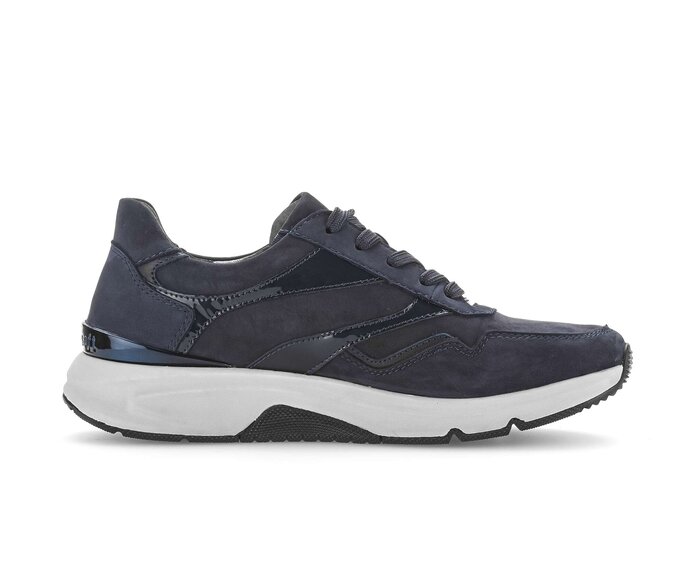 Gabor Damen  Sneaker Low Blau - Rauleder