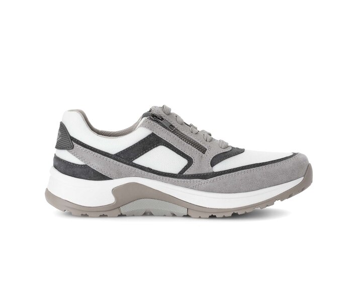 Gabor Herren Rollingsoft Sneaker Low Grau - Materialmix Leder/Textil