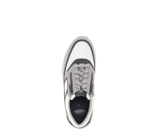 Gabor Herren Rollingsoft Sneaker Low Grau - Materialmix Leder/Textil