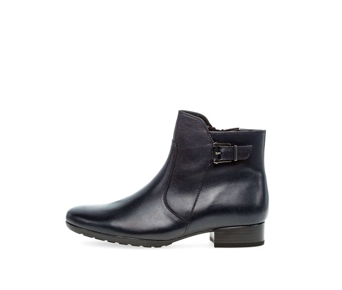 Gabor Damen Sportliche Stiefelette Blau - Glattleder