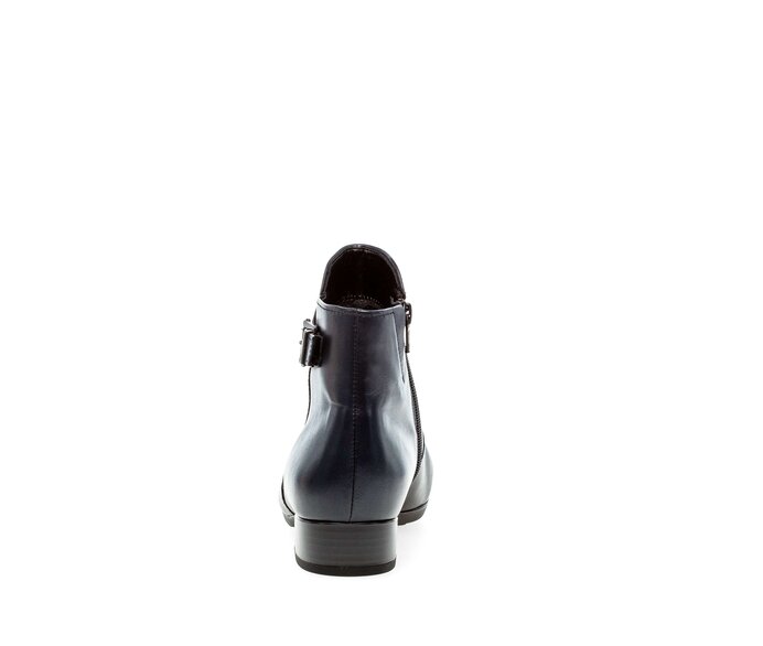 Gabor Damen  Sportliche Stiefelette Blau - Glattleder