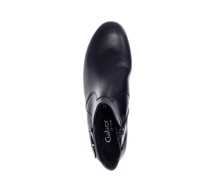 Gabor Damen  Sportliche Stiefelette Blau - Glattleder