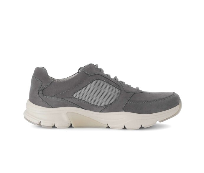 Gabor Herren Rollingsoft Sneaker Low Grau - Materialmix Leder/Textil