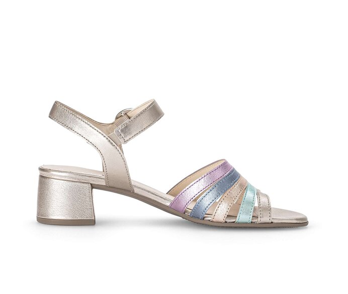Gabor Damen  Riemchensandale Multicolour - Effektleder