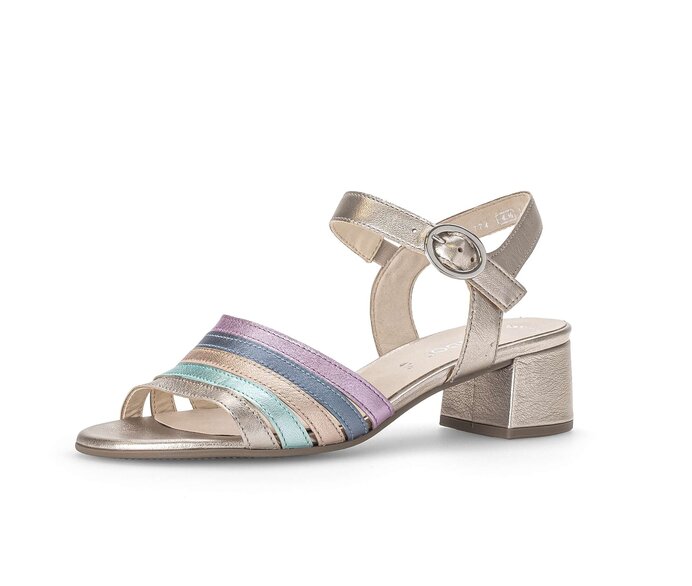 Gabor Damen  Riemchensandale Multicolour - Effektleder