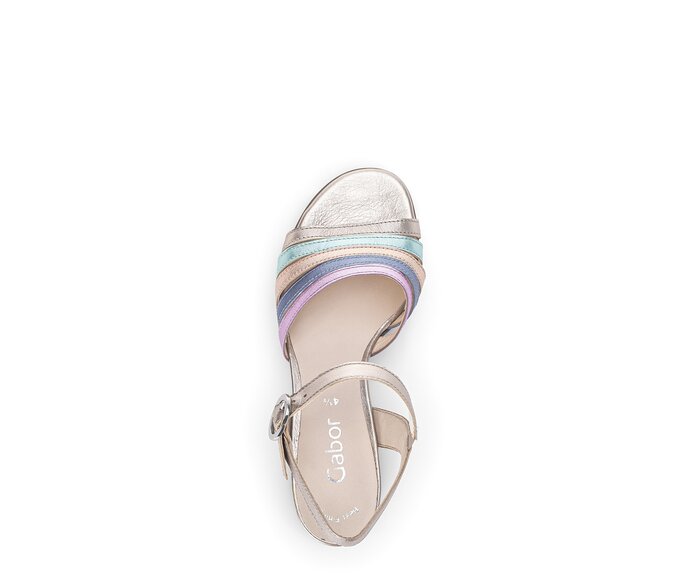 Gabor Damen  Riemchensandale Multicolour - Effektleder