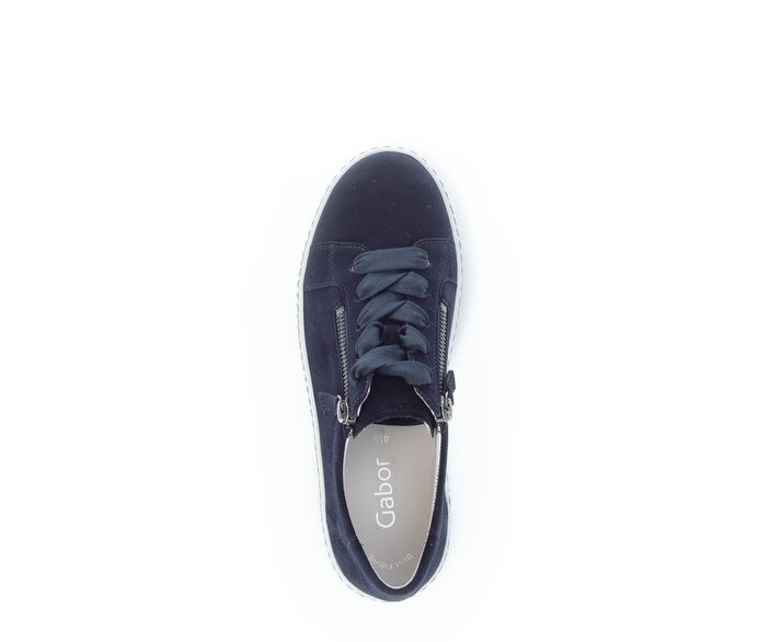 Gabor Damen  Sneaker Low Blau - Rauleder