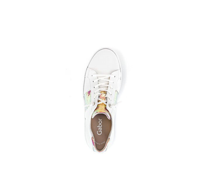 Gabor Damen  Sneaker Low Weiß - Materialmix Leder