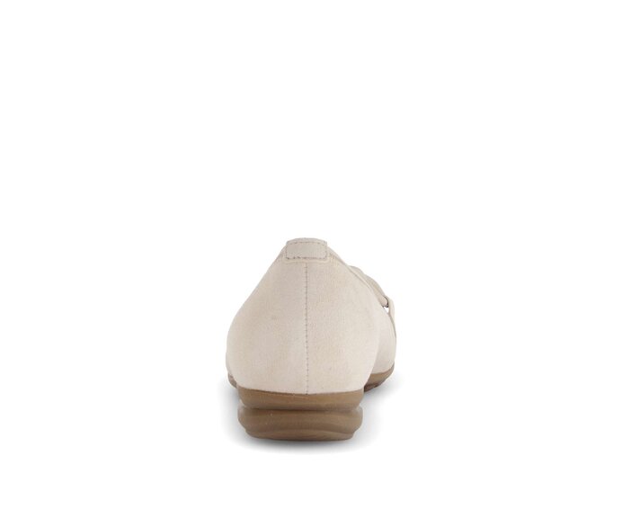 Gabor Damen  Sportliche Ballerina Beige - Rauleder