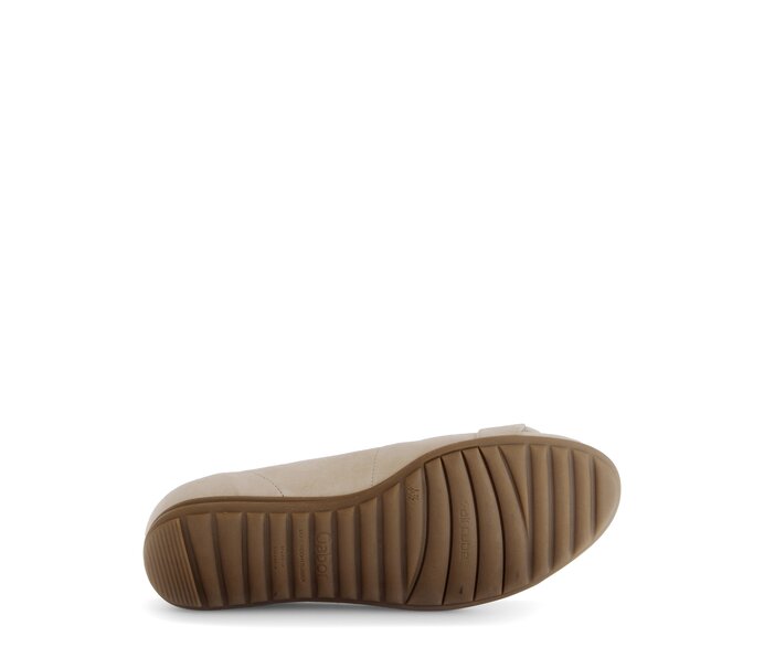 Gabor Damen  Sportliche Ballerina Beige - Rauleder