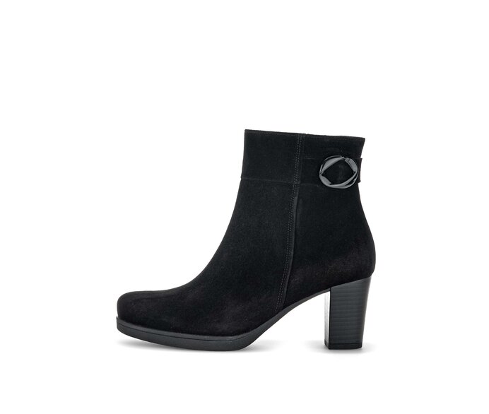 Gabor Damen Plateau Stiefelette Schwarz - Rauleder