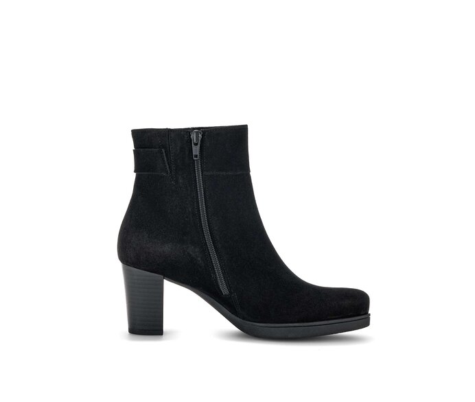 Gabor Damen  Plateau Stiefelette Schwarz - Rauleder