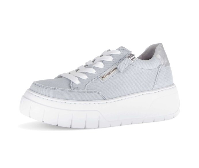 Gabor Damen  Sneaker Low Blau - Rauleder