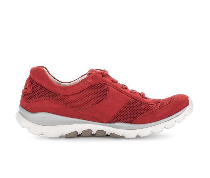 Gabor Damen  Sneaker Low Rot - Materialmix Leder/Lederimitat