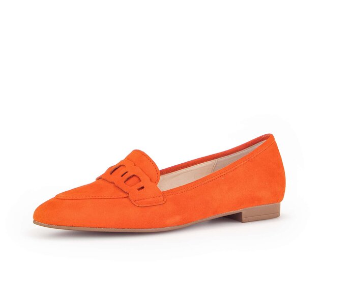 Gabor Damen  Slipper Orange - Rauleder