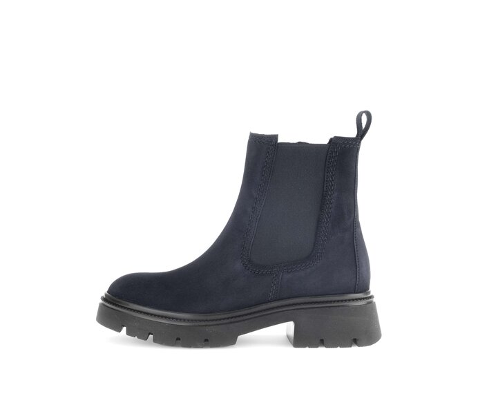 Gabor Damen Chelsea Boot Blau - Rauleder