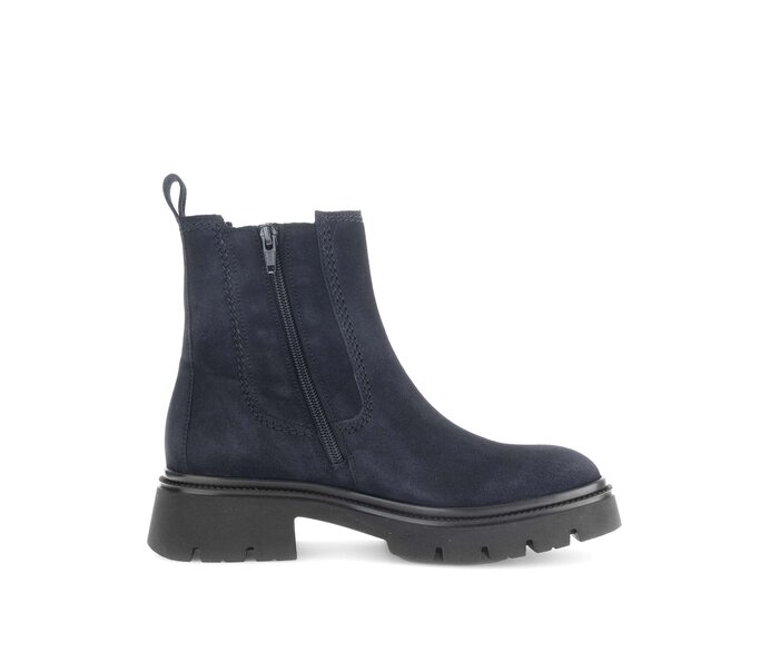 Gabor Damen  Chelsea Boot Blau - Rauleder