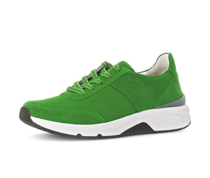 Gabor Damen  Sneaker Low Grün - Materialmix Leder/Lederimitat