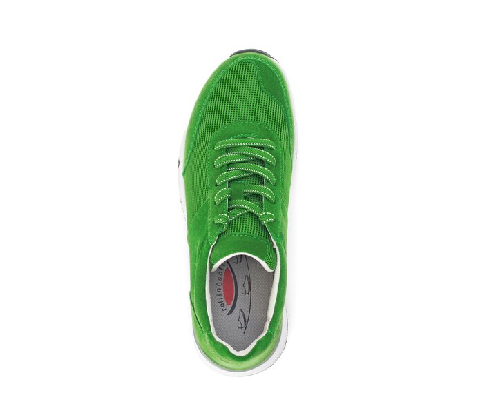 Gabor Damen  Sneaker Low Grün - Materialmix Leder/Lederimitat