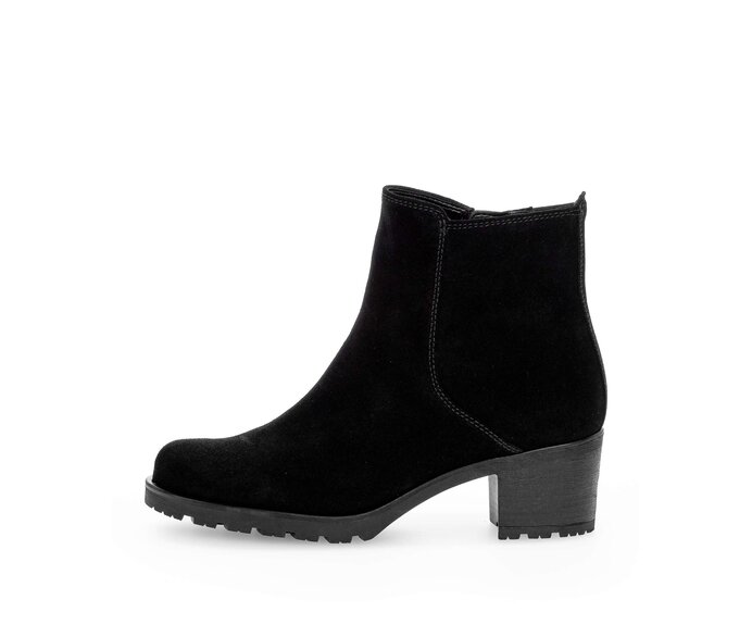 Gabor Damen Plateau Stiefelette Schwarz - Rauleder