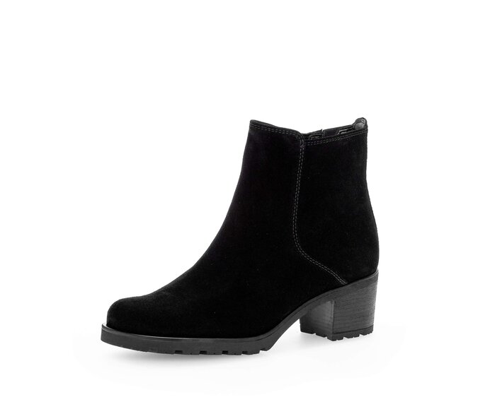 Gabor Damen  Plateau Stiefelette Schwarz - Rauleder