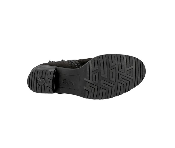 Gabor Damen  Plateau Stiefelette Schwarz - Rauleder