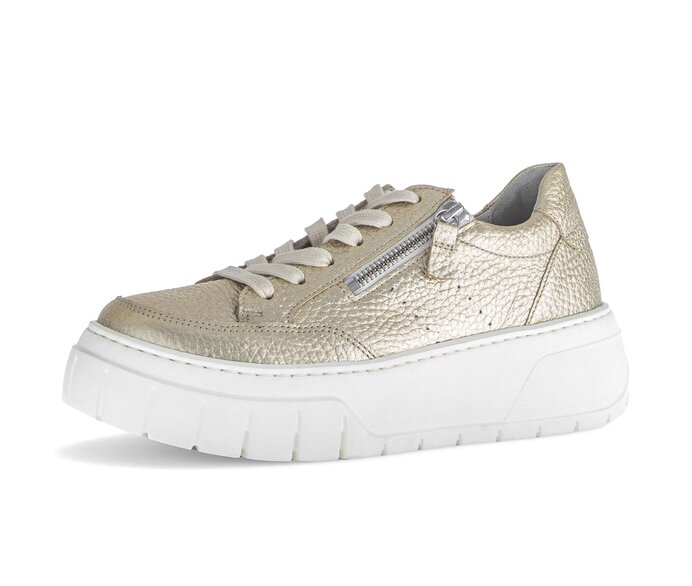 Gabor Damen  Sneaker Low Gold - Glattleder