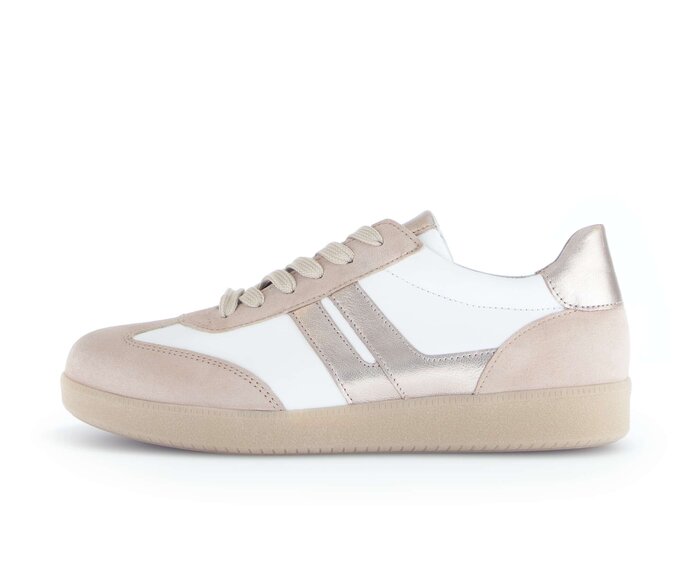 Gabor Damen Sneaker Low Beige - Materialmix Leder