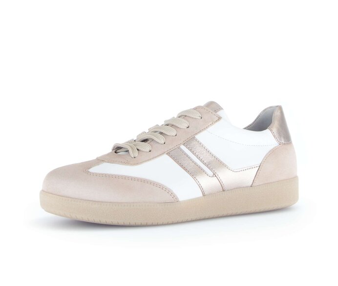Gabor Damen  Sneaker Low Beige - Materialmix Leder