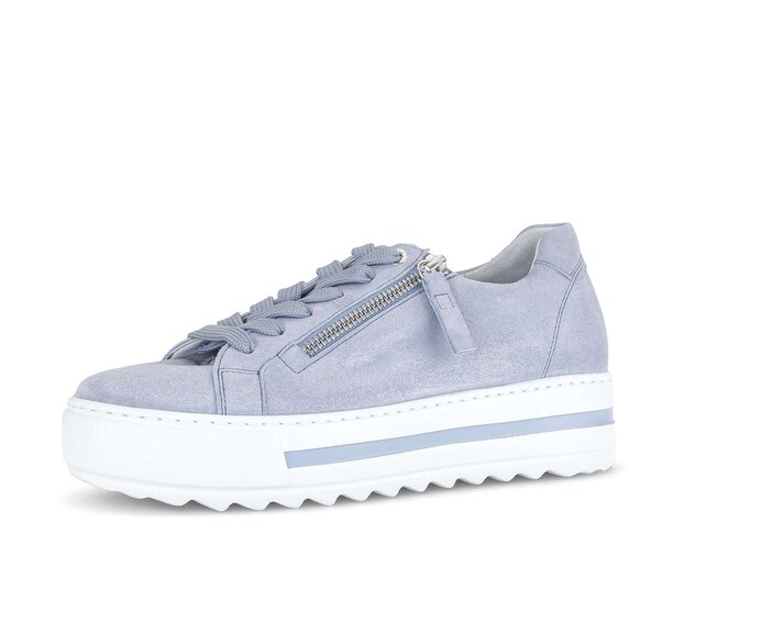 Gabor Damen  Sneaker Low Blau - Rauleder