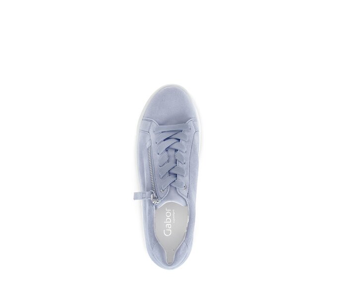 Gabor Damen  Sneaker Low Blau - Rauleder