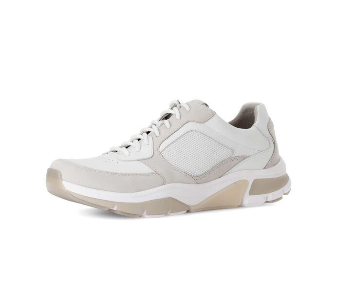 Gabor Herren Rollingsoft Sneaker Low Grau - Materialmix Leder/Textil