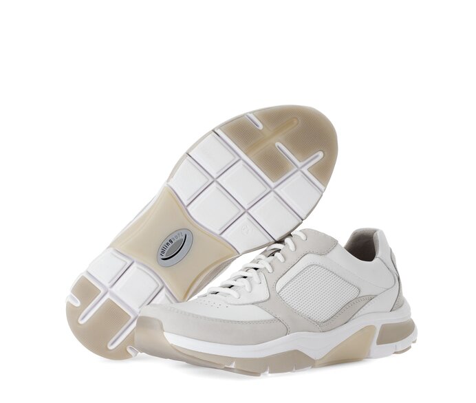 Gabor Herren Rollingsoft Sneaker Low Grau - Materialmix Leder/Textil