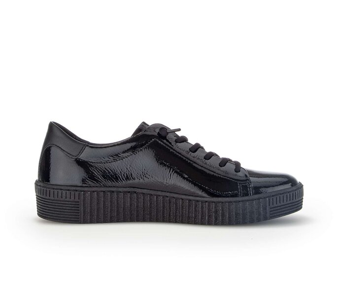 Gabor Damen  Sneaker Low Schwarz - Materialmix Leder