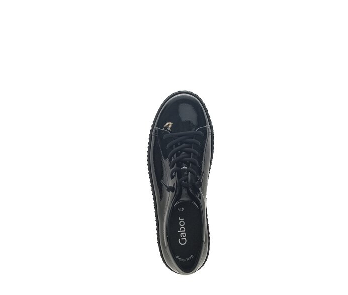 Gabor Damen  Sneaker Low Schwarz - Materialmix Leder