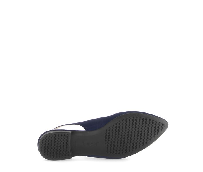 Gabor Damen  Slingpumps Blau - Rauleder