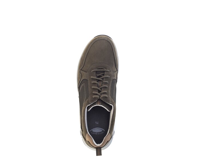 Gabor Herren Rollingsoft Sneaker Low Grün - Materialmix Leder/Textil