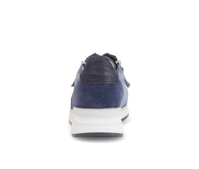 Gabor Damen  Sneaker Low Blau - Materialmix Leder/Lederimitat