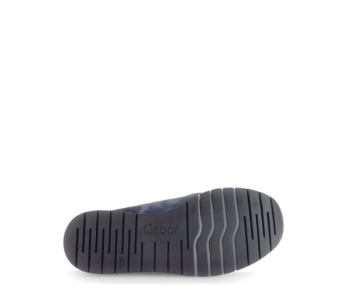 Gabor Damen  Sneaker Low Blau - Materialmix Leder/Lederimitat