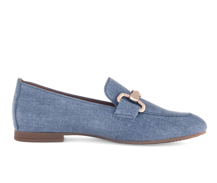 Gabor Damen  Slipper Blau - Rauleder