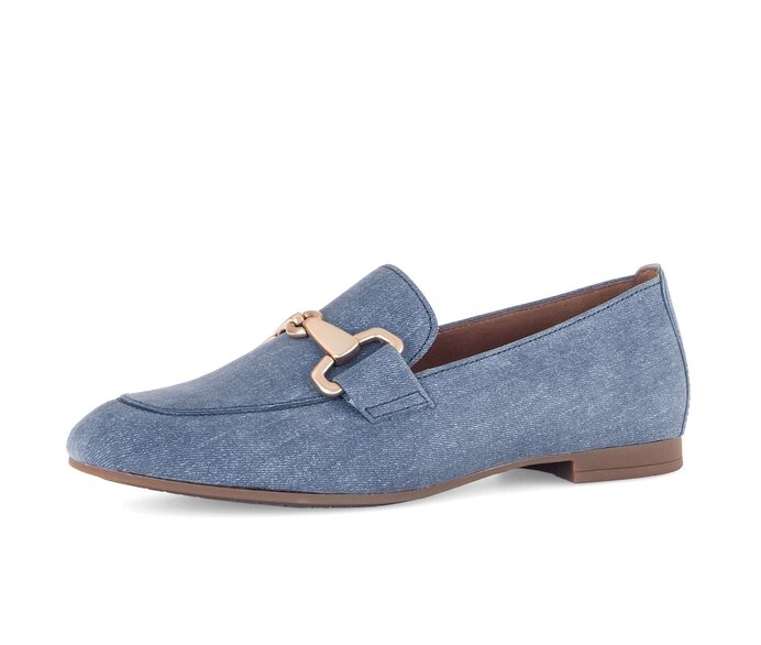 Gabor Damen  Slipper Blau - Rauleder