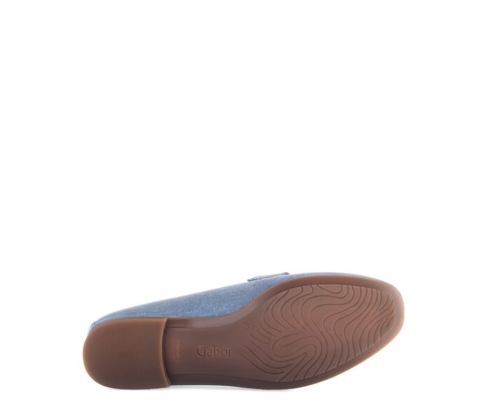 Gabor Damen  Slipper Blau - Rauleder