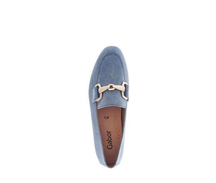 Gabor Damen  Slipper Blau - Rauleder
