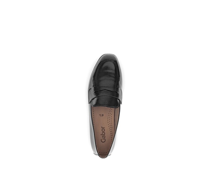 Gabor Damen  Slipper Schwarz - Lackleder