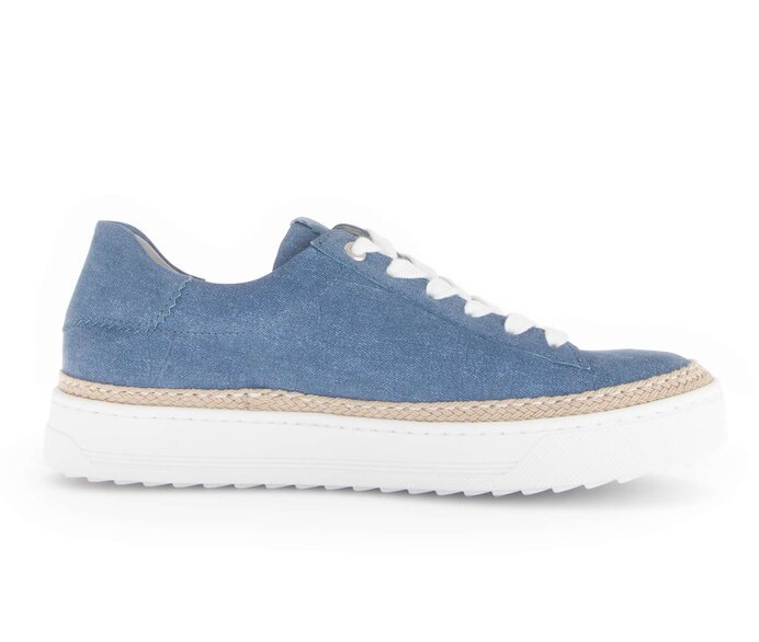 Gabor Damen  Sneaker Low Blau - Rauleder