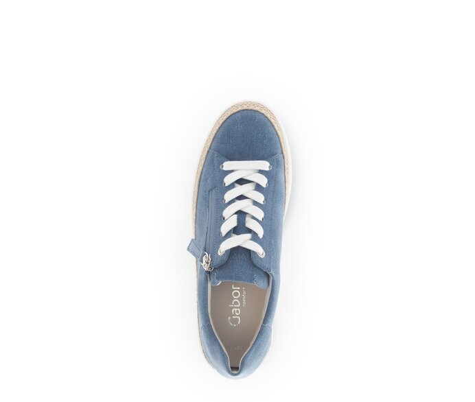 Gabor Damen  Sneaker Low Blau - Rauleder