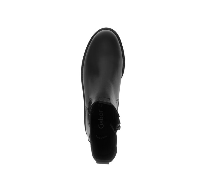 Gabor Damen  Chelsea Boot Schwarz - Glattleder