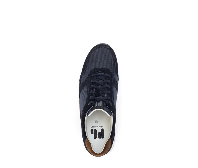 Pius Gabor Herren Sneaker Low Blau - Materialmix Leder/Textil