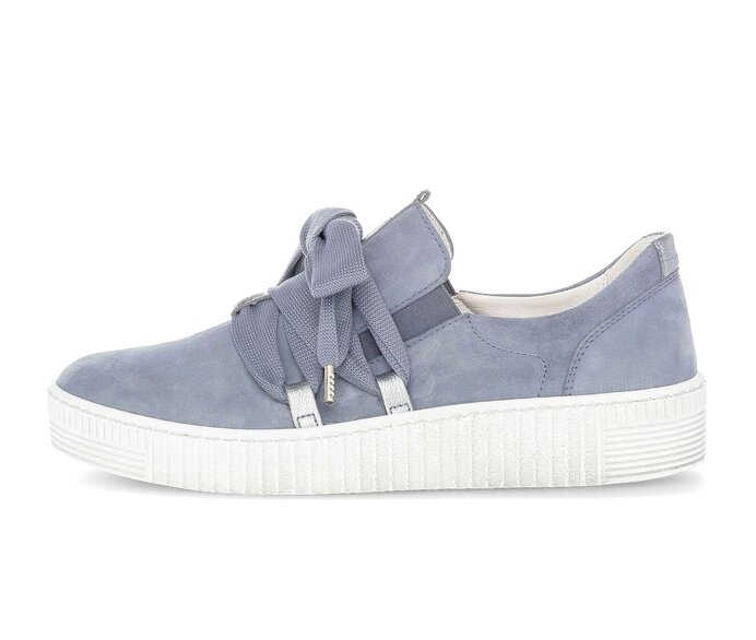 Gabor Damen Sneaker Low Blau - Rauleder
